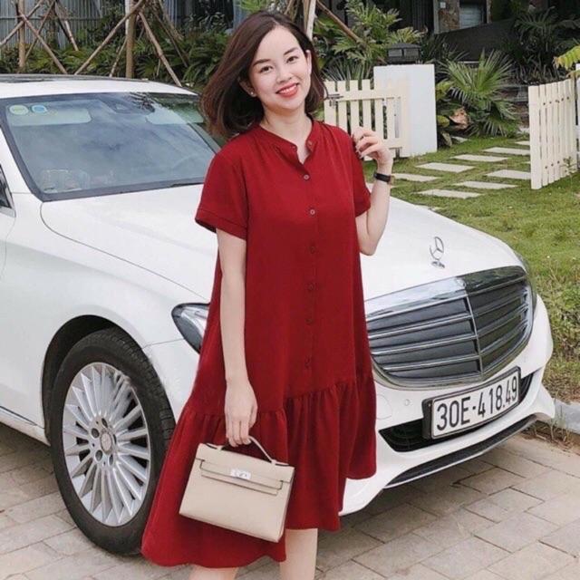 Đầm bầu váy bầu suông đuôi cá cho mẹ mặc trước và sau sinh