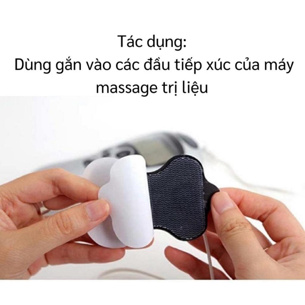 Bộ 4 Miếng Dán Rời Dùng Cho Tất Cả Dòng Máy Trị Liệu Xung Điện Tái Sử Dụng Được Nhiều Lần