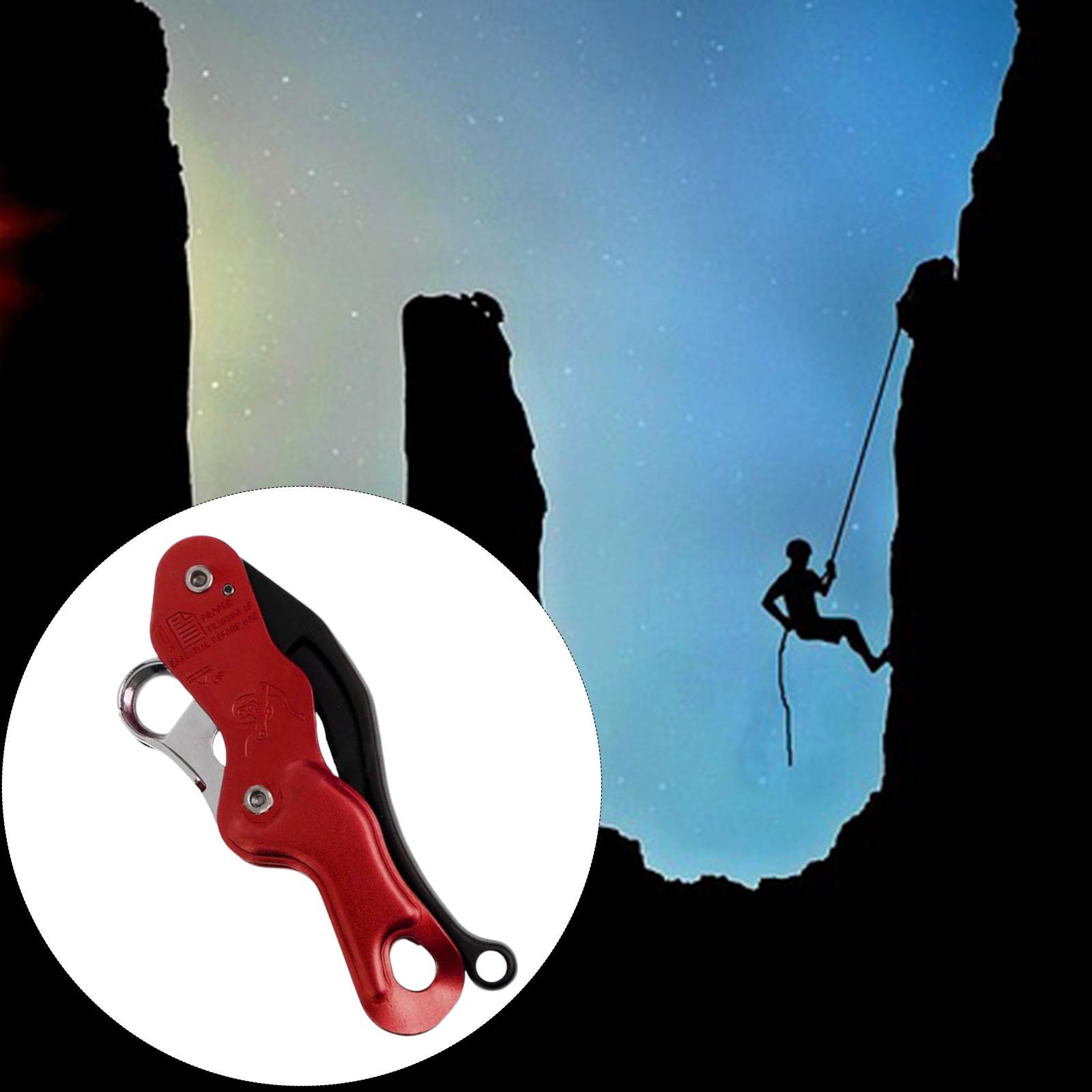 Outdoor Rock Climbing Descender Self Braking Rappelling Gear for Downhill