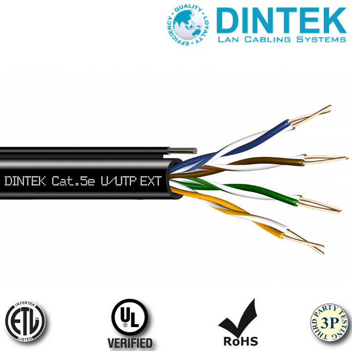 Cáp mạng CAT5E 305m DINTEK (1101-03011) - Hàng Chính Hãng