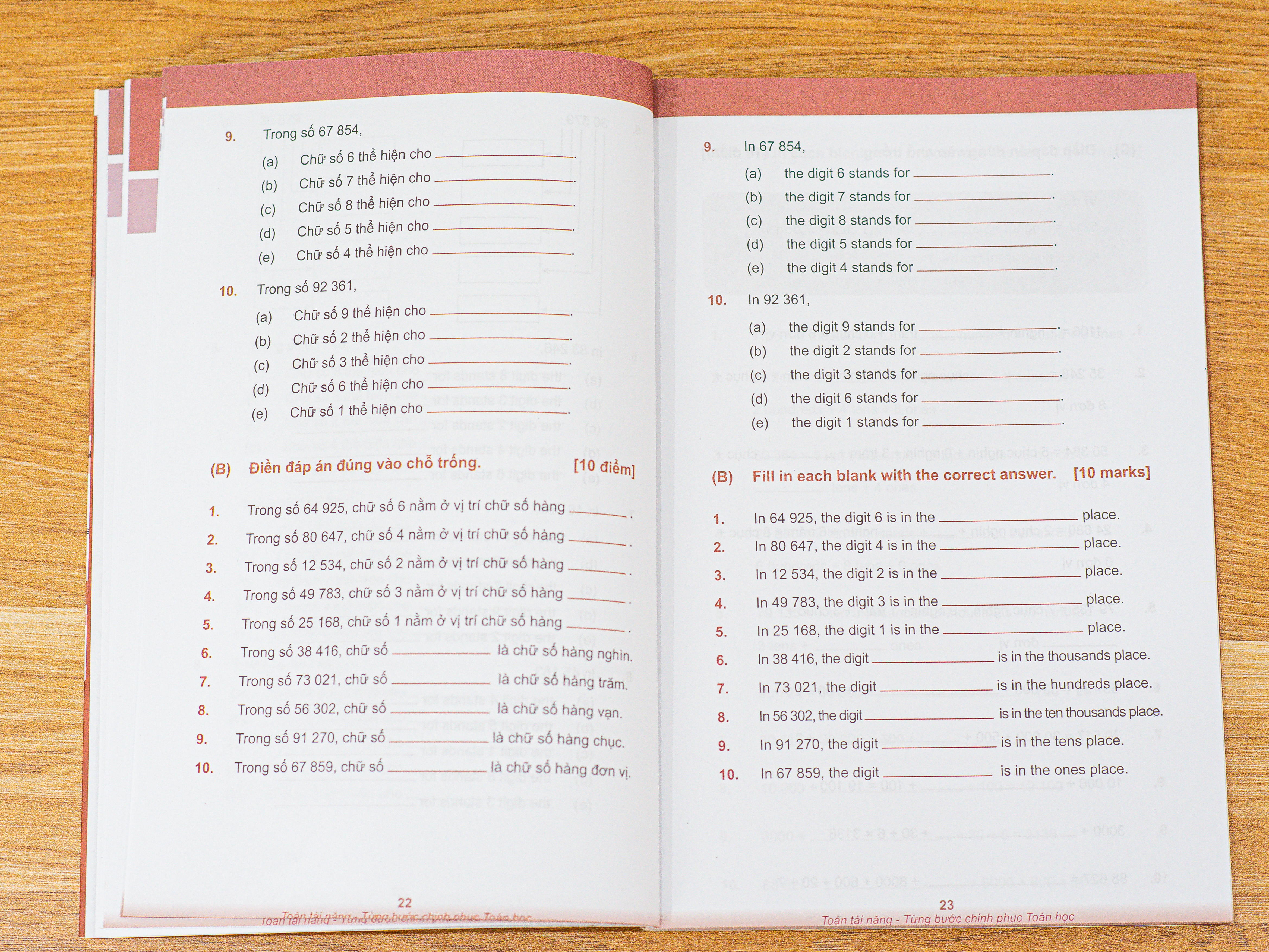 Sách toán tài năng 7 cuốn, 7 - 11 tuổi Sách toán lớp 2 đến lớp 5 Á Châu Books