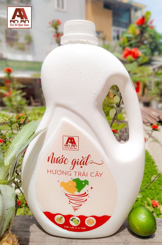 [TẶNG KÈM XÀ BÔNG TẮM Nước giặt hương trái cây bồ hòn An An (2200ml)| Nước giặt dành cho trẻ sơ sinh và trẻ nhỏ, 100% thiên nhiên|