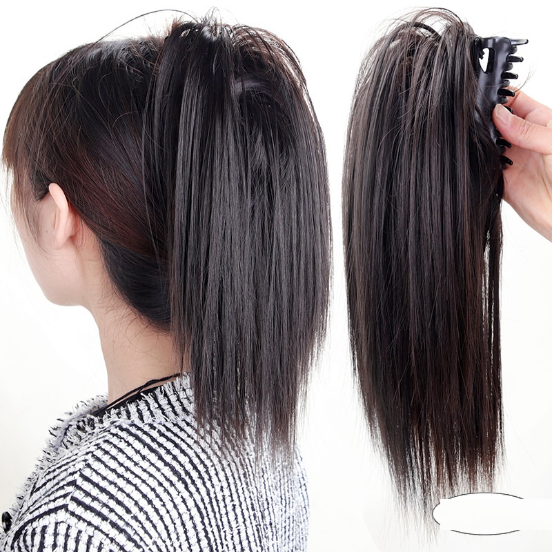 Búi giả đuôi gà dài 35cm B08C FREESHIP tóc giả đuôi gà, búi tóc giả nữ, búi ngoạm tóc giả