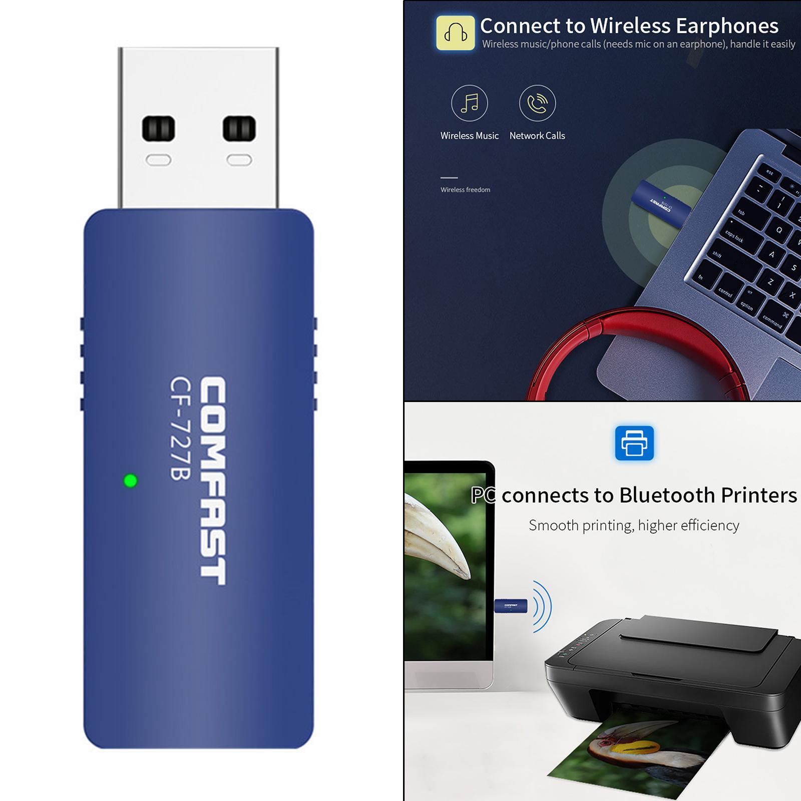 WiFi Adapter USB Bluetooth 4.2 Wireless Network Card Dual Band For Laptop PC