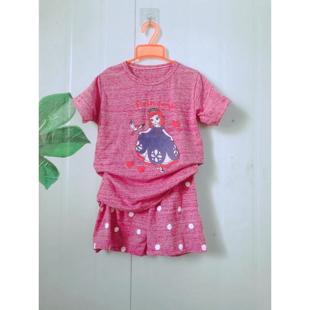 Bộ cộc tay elssa cotton dễ thương cho bé gái CiZi.shop
