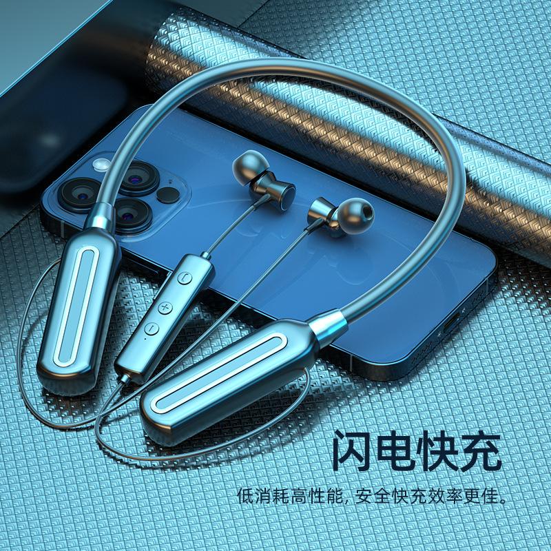 Vận Chuyển Nhanh Mới Tai Nghe In-Ear Thể Thao Bluetooth Không Dây Âm Thanh Nổi Pin Dài Cổ Tai Nghe