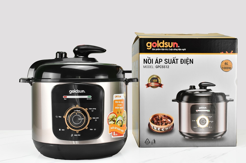 Nồi áp suất điện Goldsun GPC5512 (6L) _ Hàng chính hãng