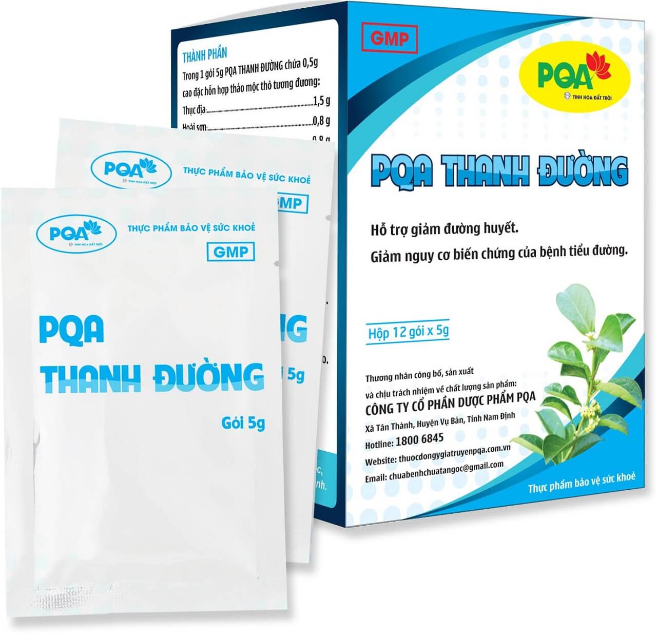 PQA Thanh Đường là dược phẩm thảo dược hỗ trợ giảm đường huyết giảm nguy cơ biến chứng của bệnh tiểu đường cho người bị tiểu đường, người có đường huyết cao.