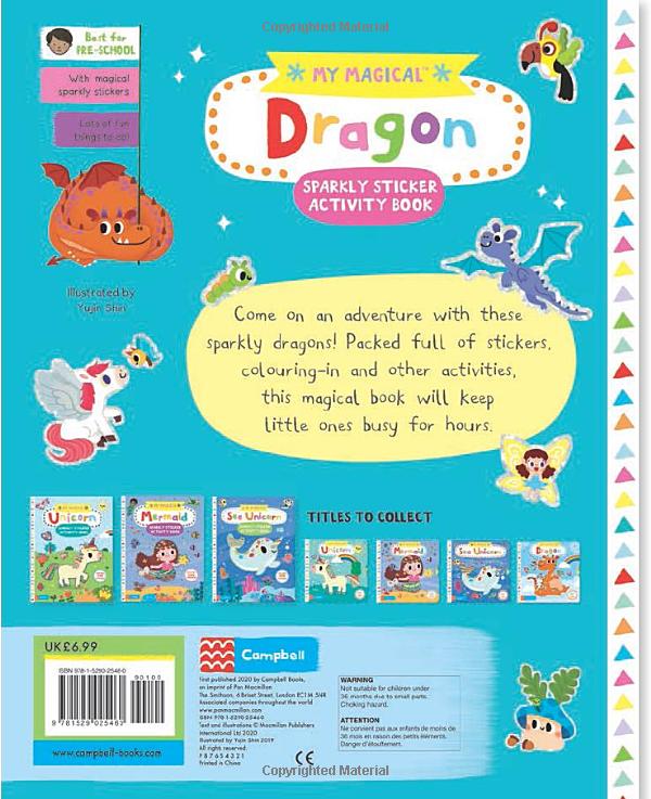 My Magical Dragon Sparkly Sticker Activity Book