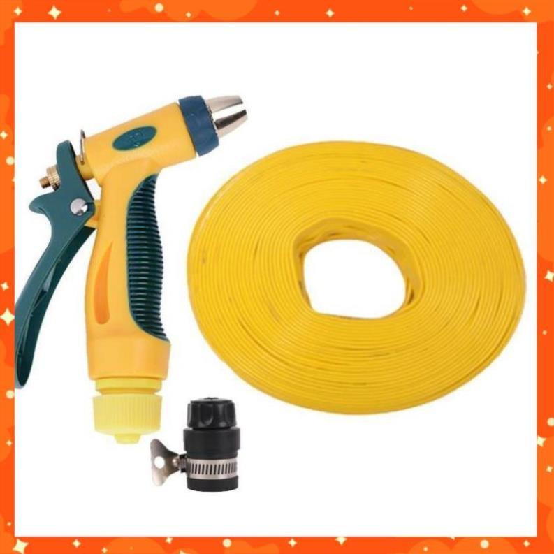 Bộ dây vòi xịt nước rửa xe,tưới cây tăng áp 3 lần 3-5m
