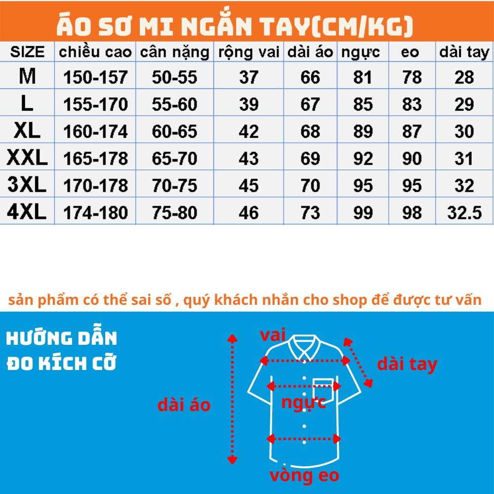 Áo sơ mi nam ngắn tay form dáng slim fit học sinh công sở vải lụa dãn mềm