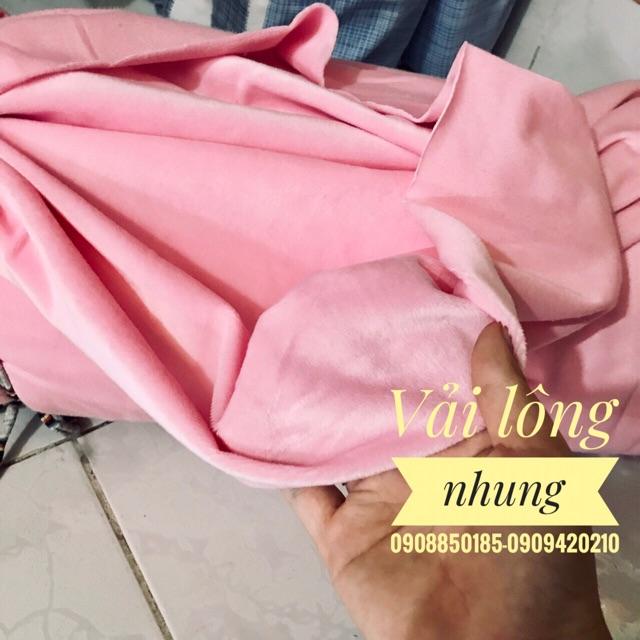 Combo vải lông nhung dùng may doll mã số 1 giá 250k