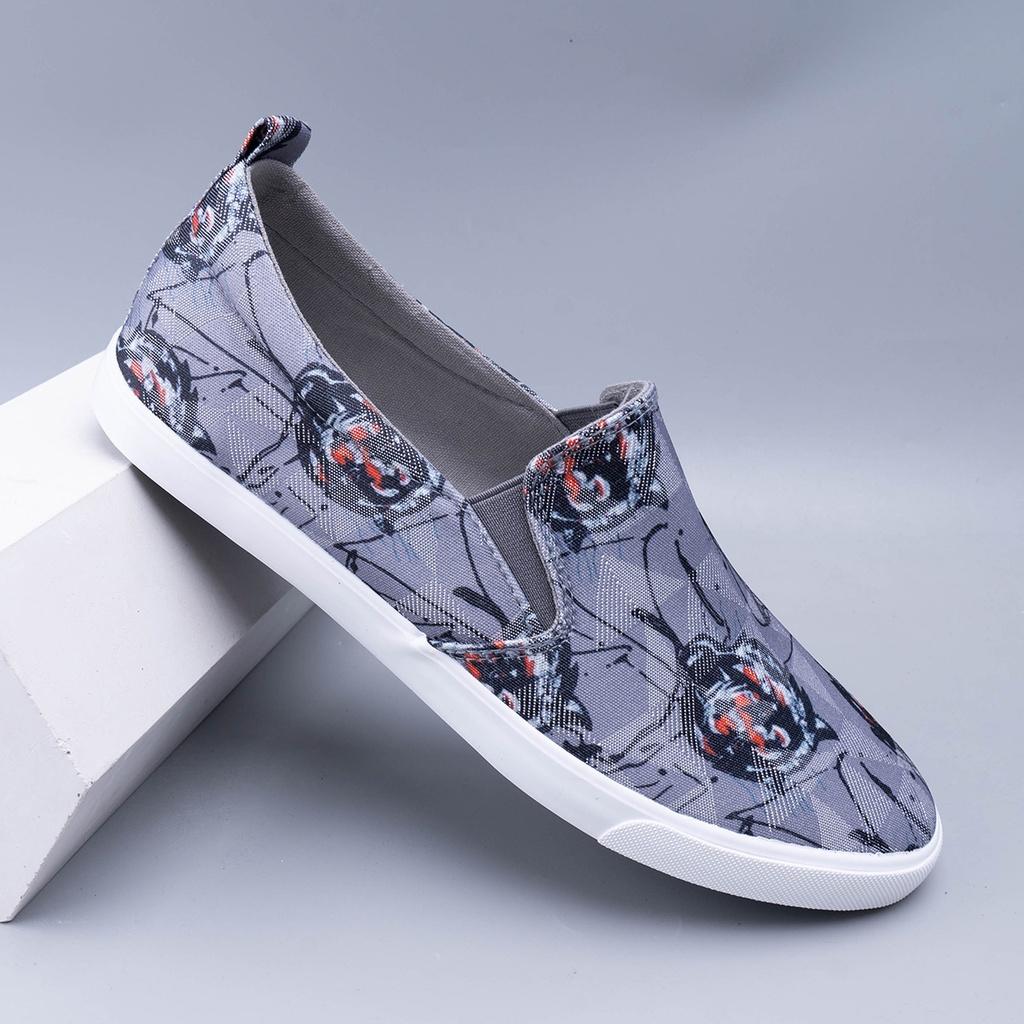 Giày lười nam - Slip on nam vải - Mã A6258