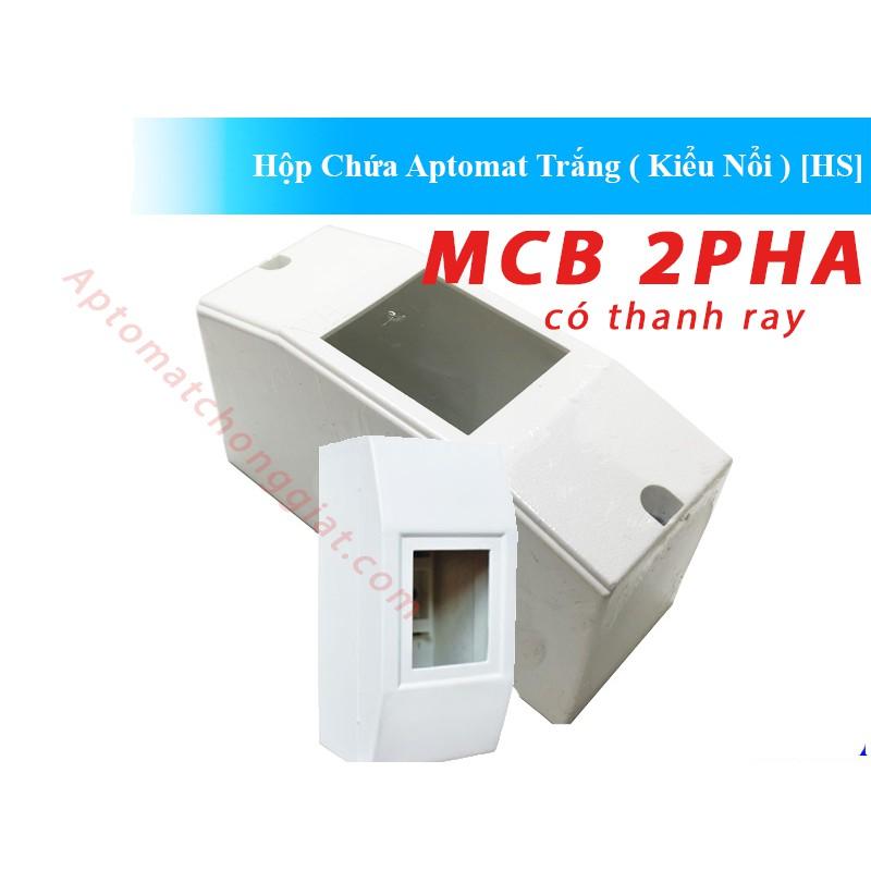 Hộp nổi Cầu dao chống giật - Aptomat 2P hàng tốt