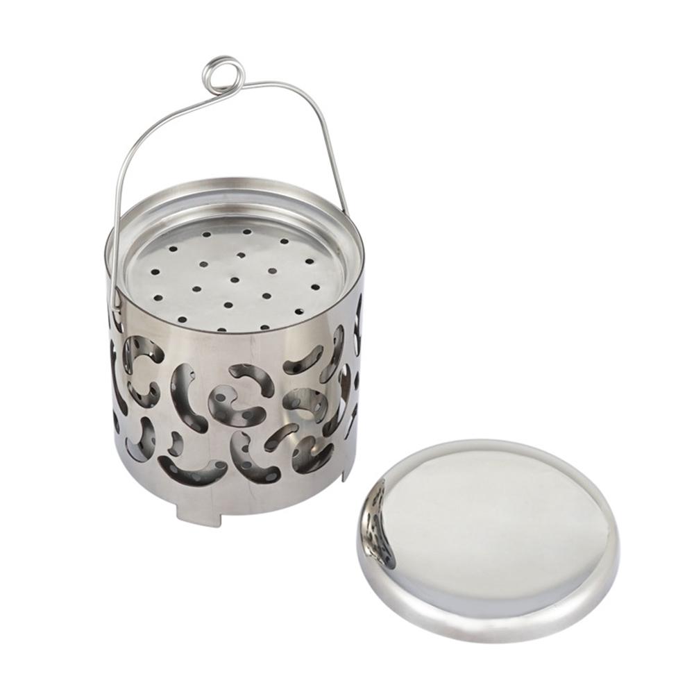 Lò sưởi mini ngoài trời Di động bằng thép không gỉ Lò nướng cắm trại Lều sưởi ấm cho Ba lô đi bộ leo núi Du lịch