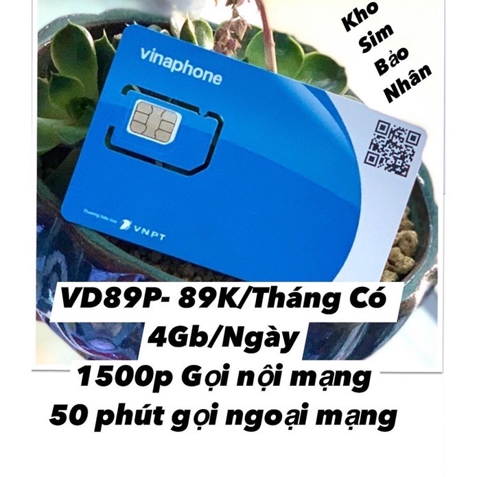 Sim 4G Vinaphone Vd89p Miễn Phí 3 Tháng Sử Dụng 4G/Gọi Nội ngoại mạng-Hàng Chính Hãng