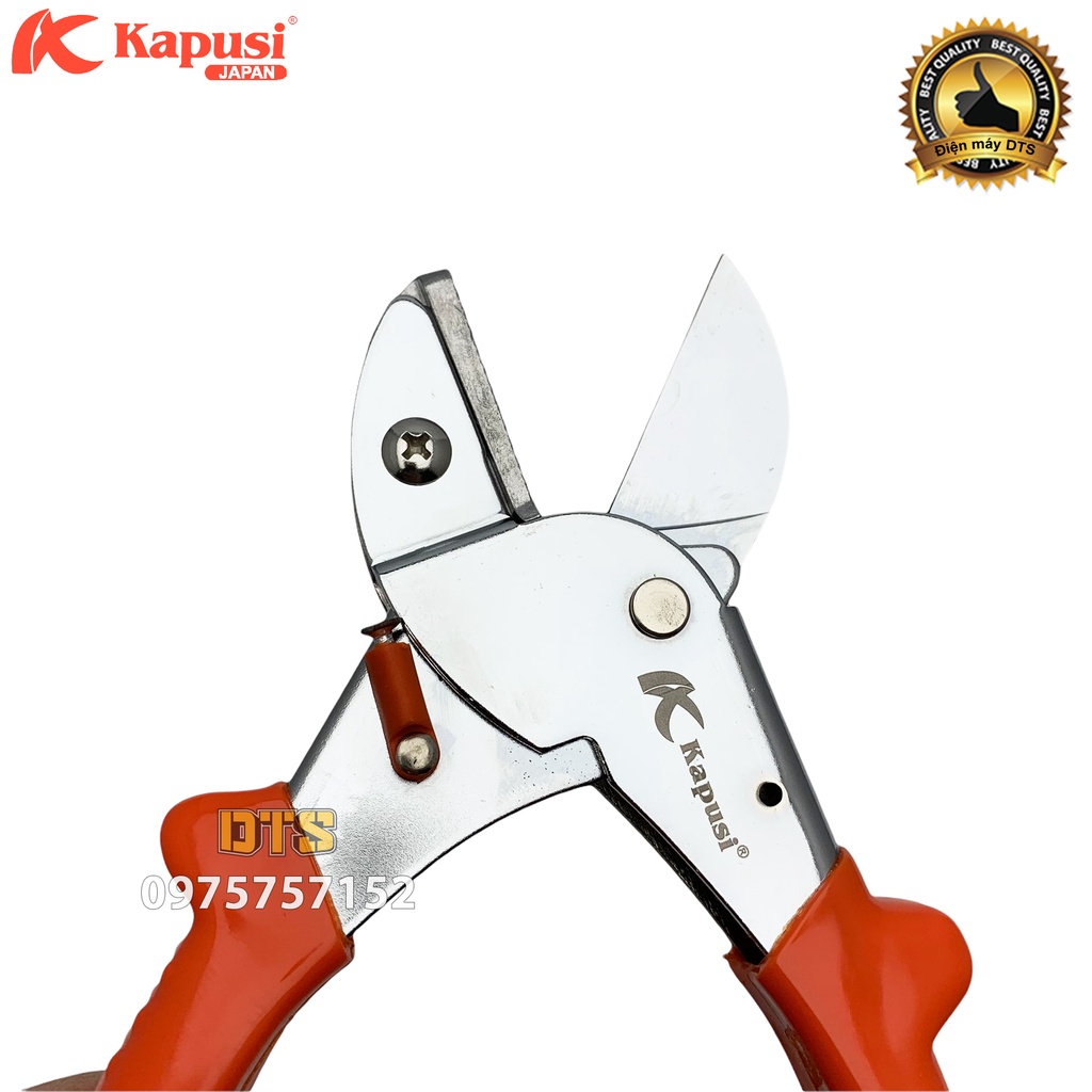 Kéo cắt cành cộng lực Nhật Kapusi JAPAN 8 inch/ 200mm, đa năng cắt cành to thép SK5 siêu sắc, độ bền vượt trội