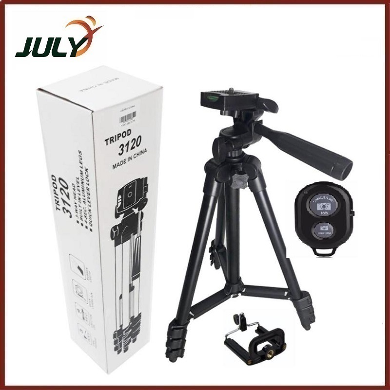 Chân máy ảnh Tripod 3120 tặng Giá kẹp điện thoại, Remote và Túi đựng - JL - HÀNG CHÍNH HÃNG