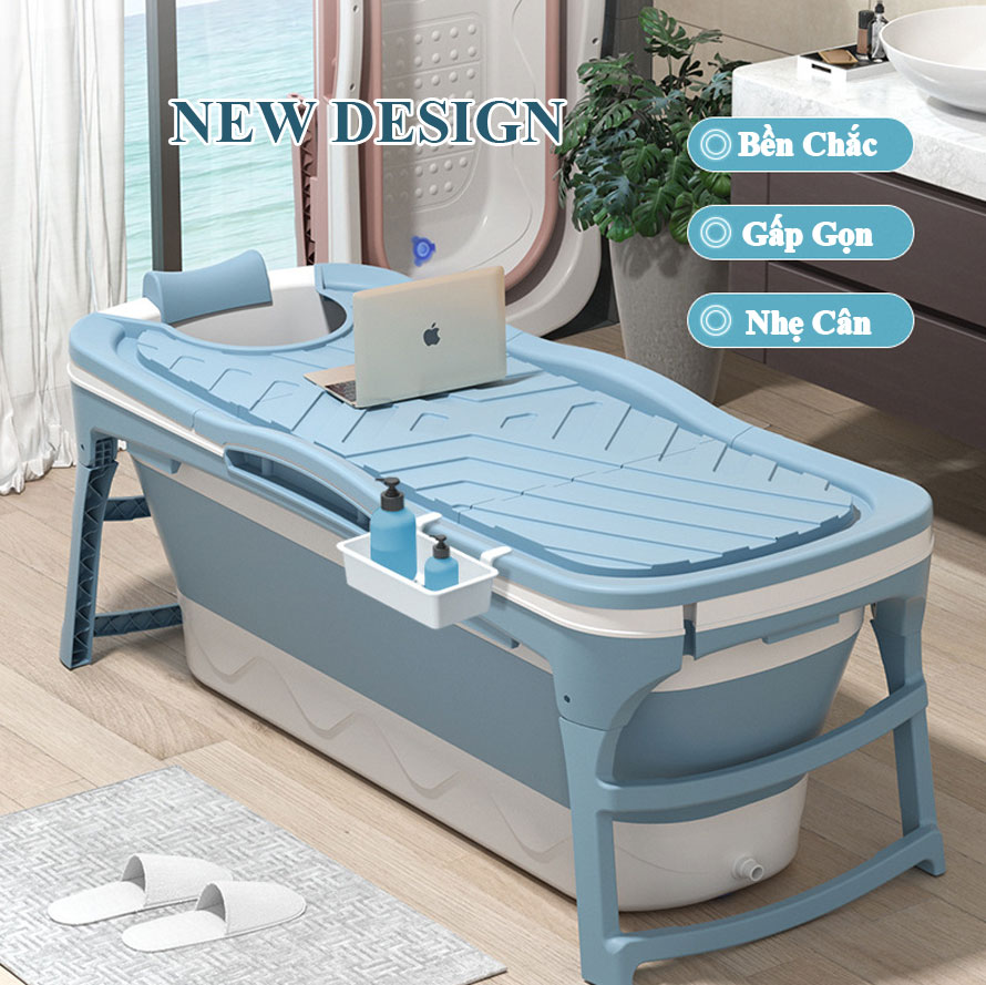 Bồn tắm gấp gọn tiện lợi cho cả người lớn và trẻ em size 1m28