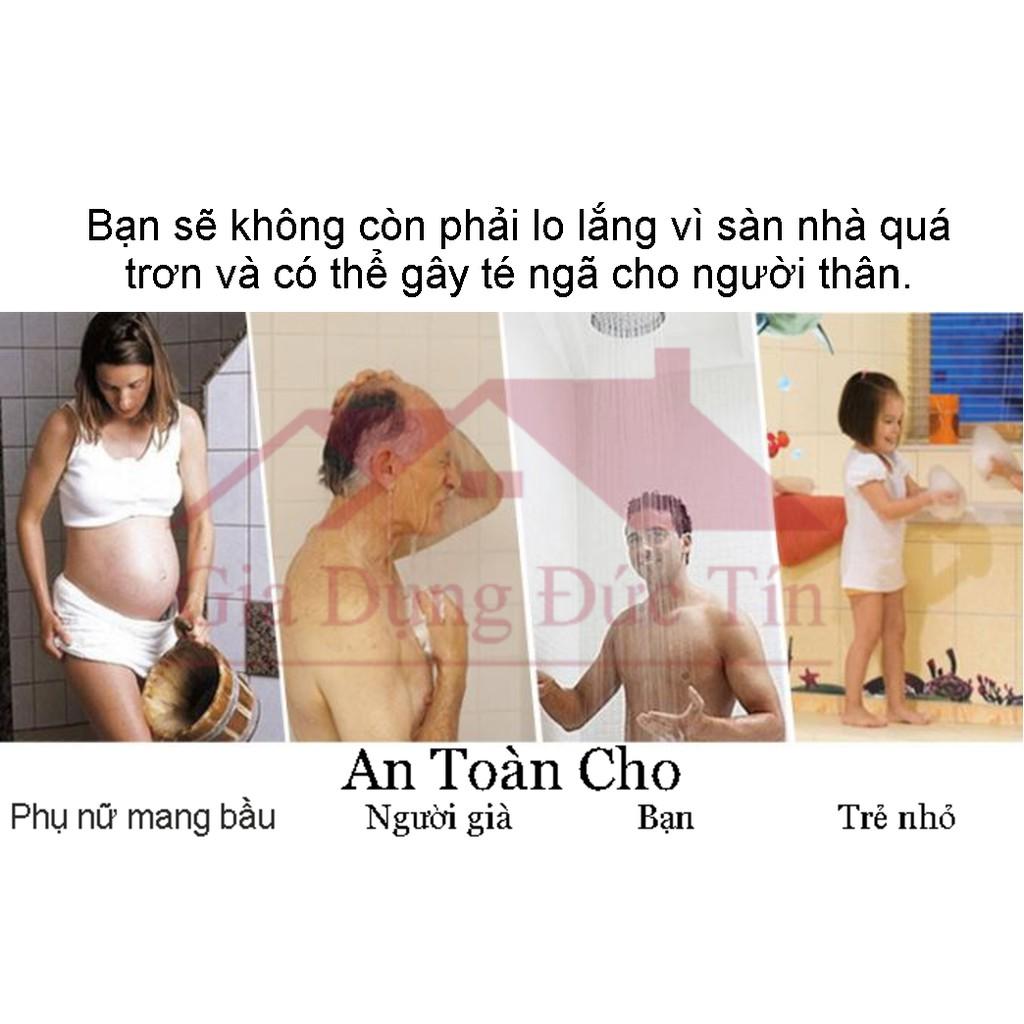 Thảm ghép chống trơn cho nhà tắm, nhà vệ sinh, nhà bếp và các khu vực ẩm ướt và trơn trượt.