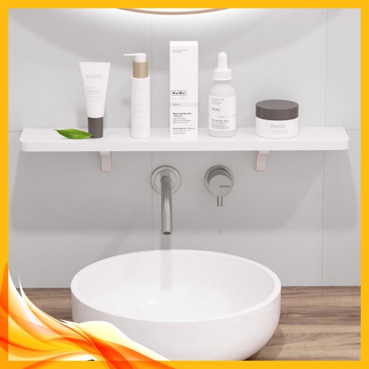 ️ Kệ đồ nhà tắm tiết kiệm không gian, kệ để đồ Lavabo HIPS Laminate Decor DIY White
