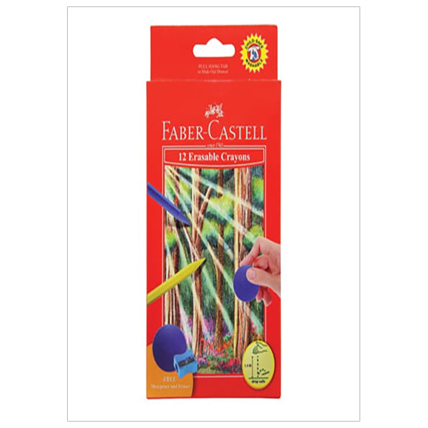 Bút Sáp Màu - 12 Màu (Có Thể Tẩy Được) Faber-Castell-122530