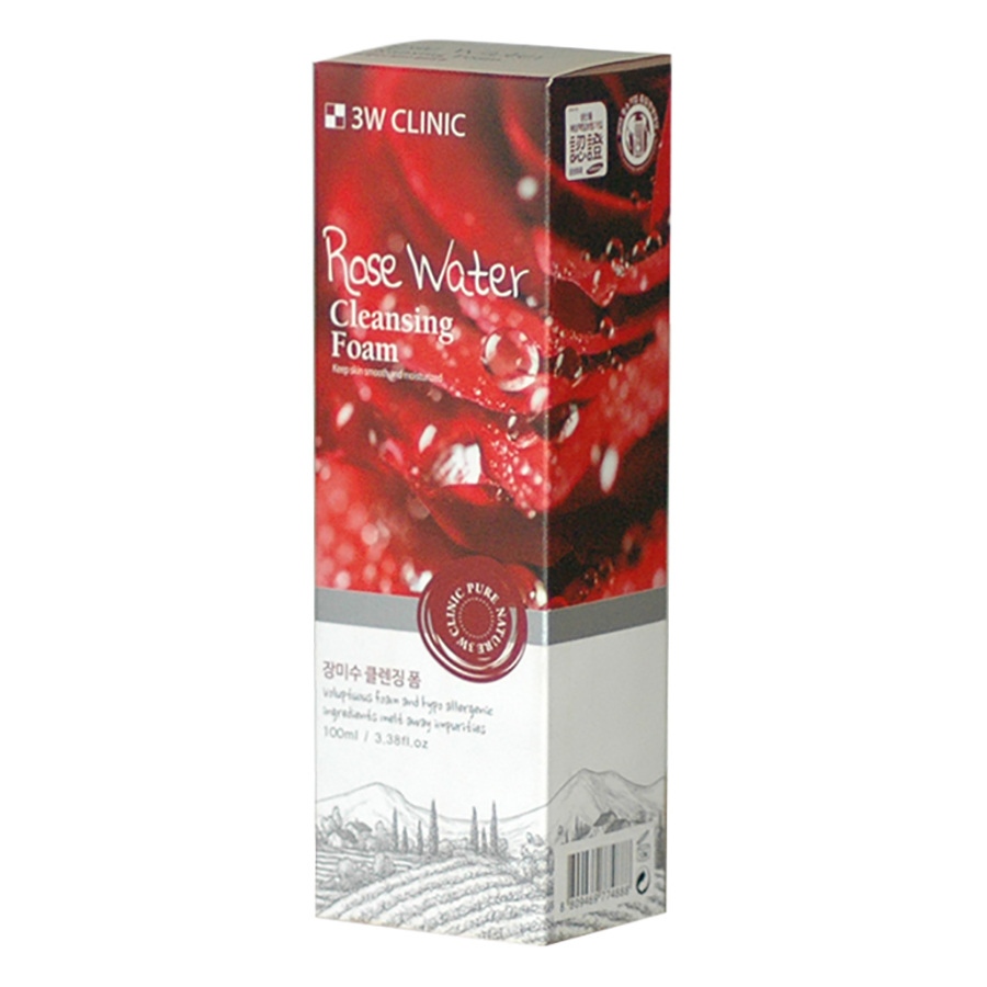 Sữa Rửa Mặt Hoa Hồng 3W Clinic