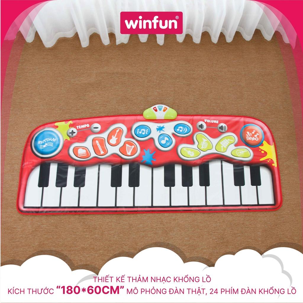 Thảm nhạc hình phím đàn Piano cho bé nhảy cùng nhịp điệu vui nhộn tăng khả năng vận động ở trẻ Winfun 2508-NL