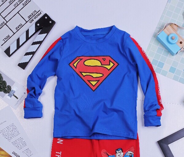 Bộ dài bé trai siêu nhân superman