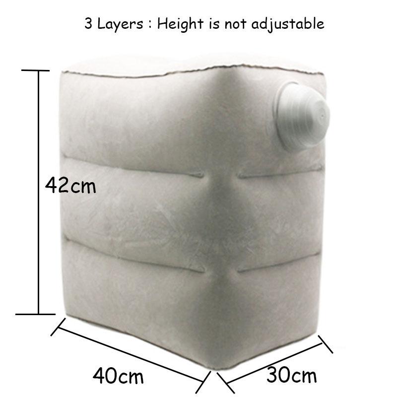 Nhựa PVC Túi Ngủ Chân Máy Bay Xe Bus Để Chân Đệm Chiều Cao Trẻ Em Chuyến Bay Chân Váy Ngủ Hỗ Trợ