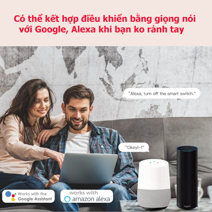 Công Tắc Wifi Thông Minh Tuya, Smart life 16A- Giá Rẻ - App Smart life Tuya -Wifi 3G, 4G