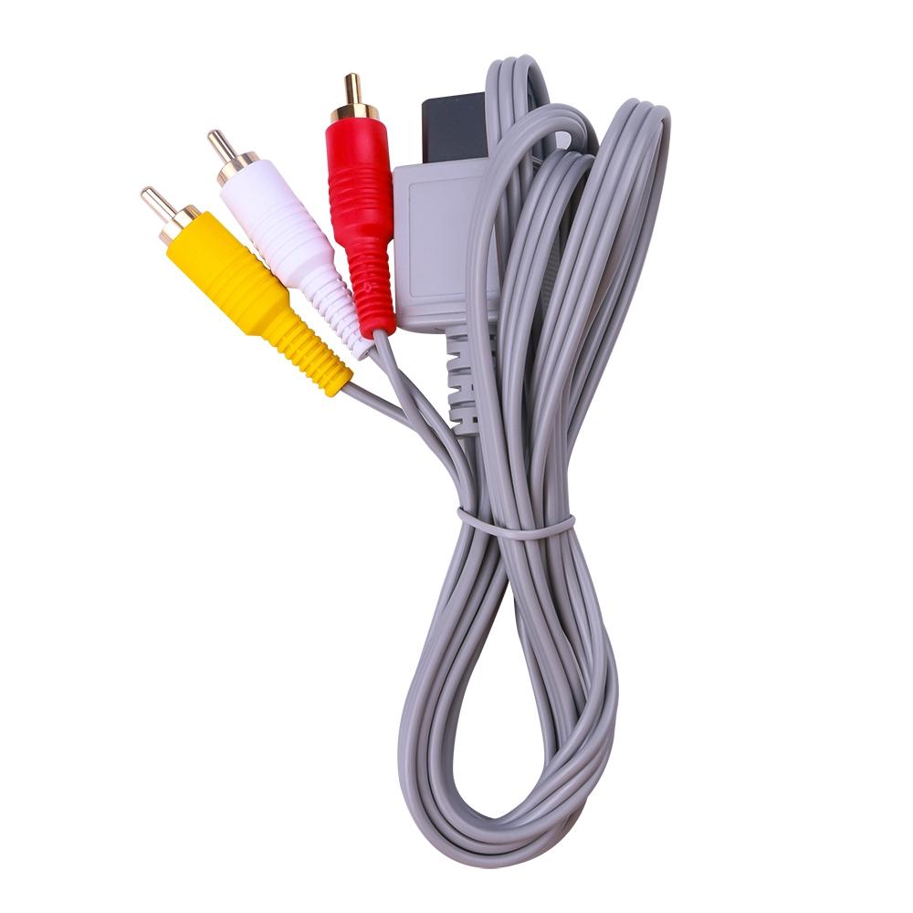 Dây cáp AV 1.8m AV 3 RCA 480p cho máy chơi game Nintendo Wii