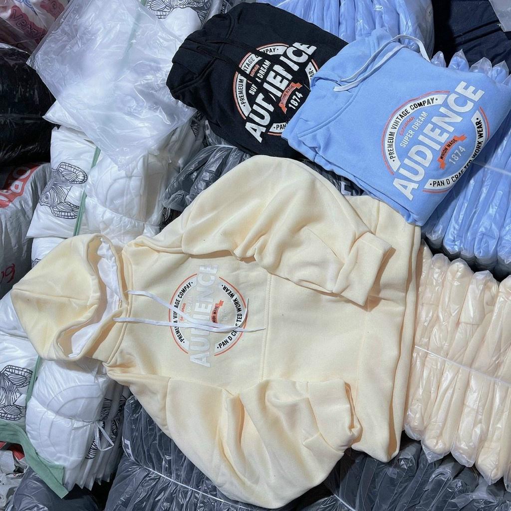 ÁO HOODIE NÓN TÚI THỜI TRANG NAM NỮ IN HÌNH AUDIENCE NHIỀU MÀU