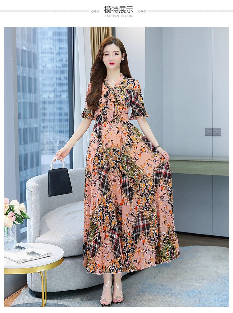 ĐẦM MAXI DÁNG DÀI HỌA TIẾT CAO CẤP