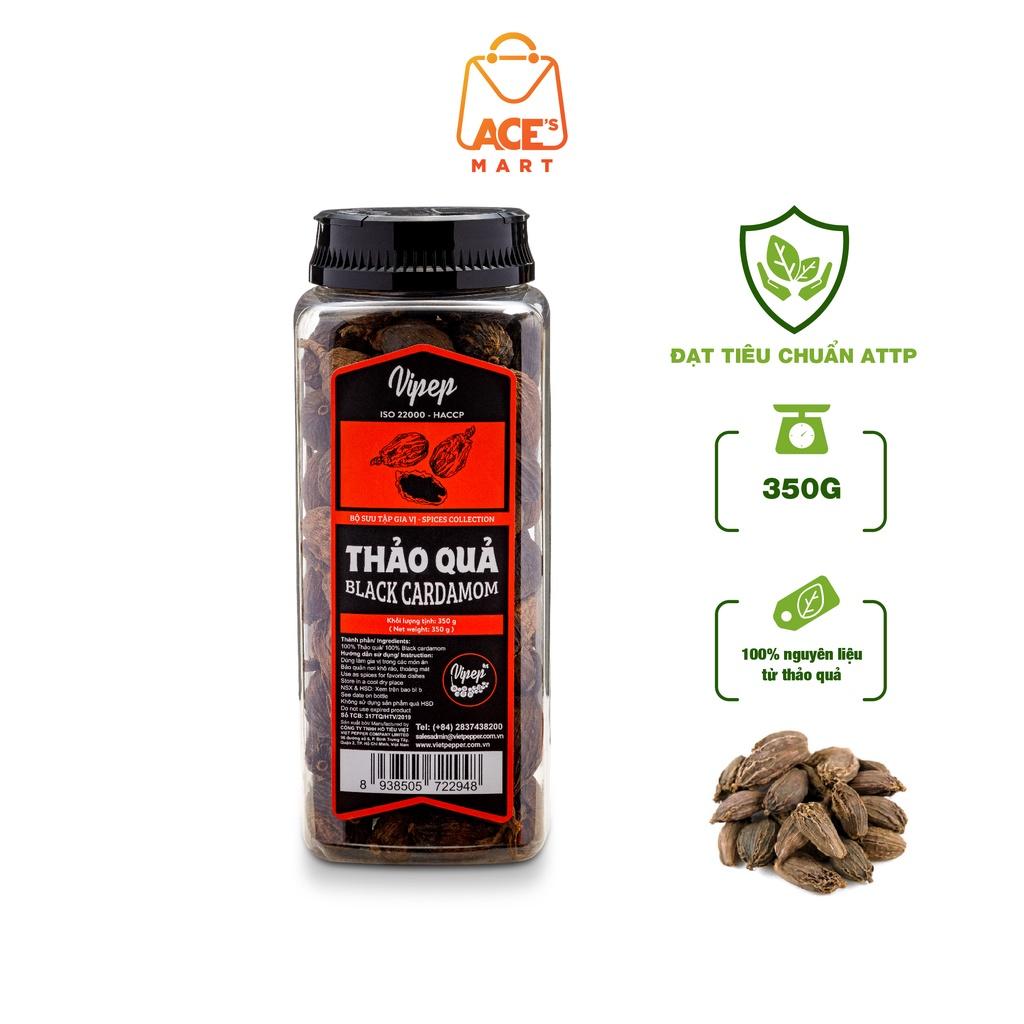 Thảo quả Vipep 350g - gia vị nấu phở thơm ngọt tự nhiên, dùng ngâm rượu tốt cho sức khoẻ