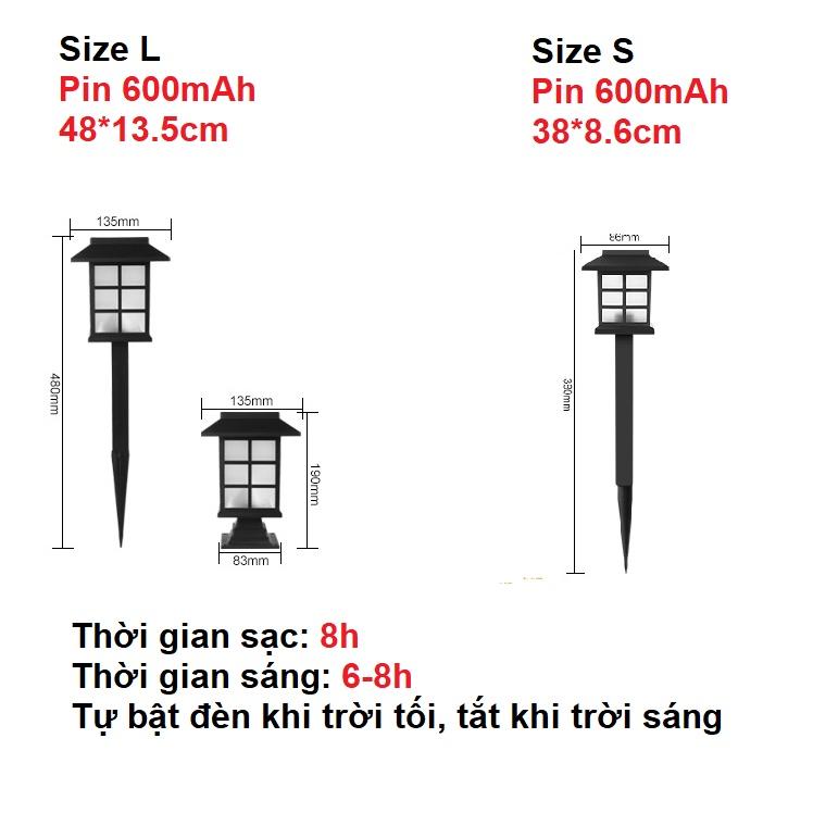 Đèn Sân Vườn Năng Lượng Mặt Trời - Đèn lồng trang trí sân vườn GD0030