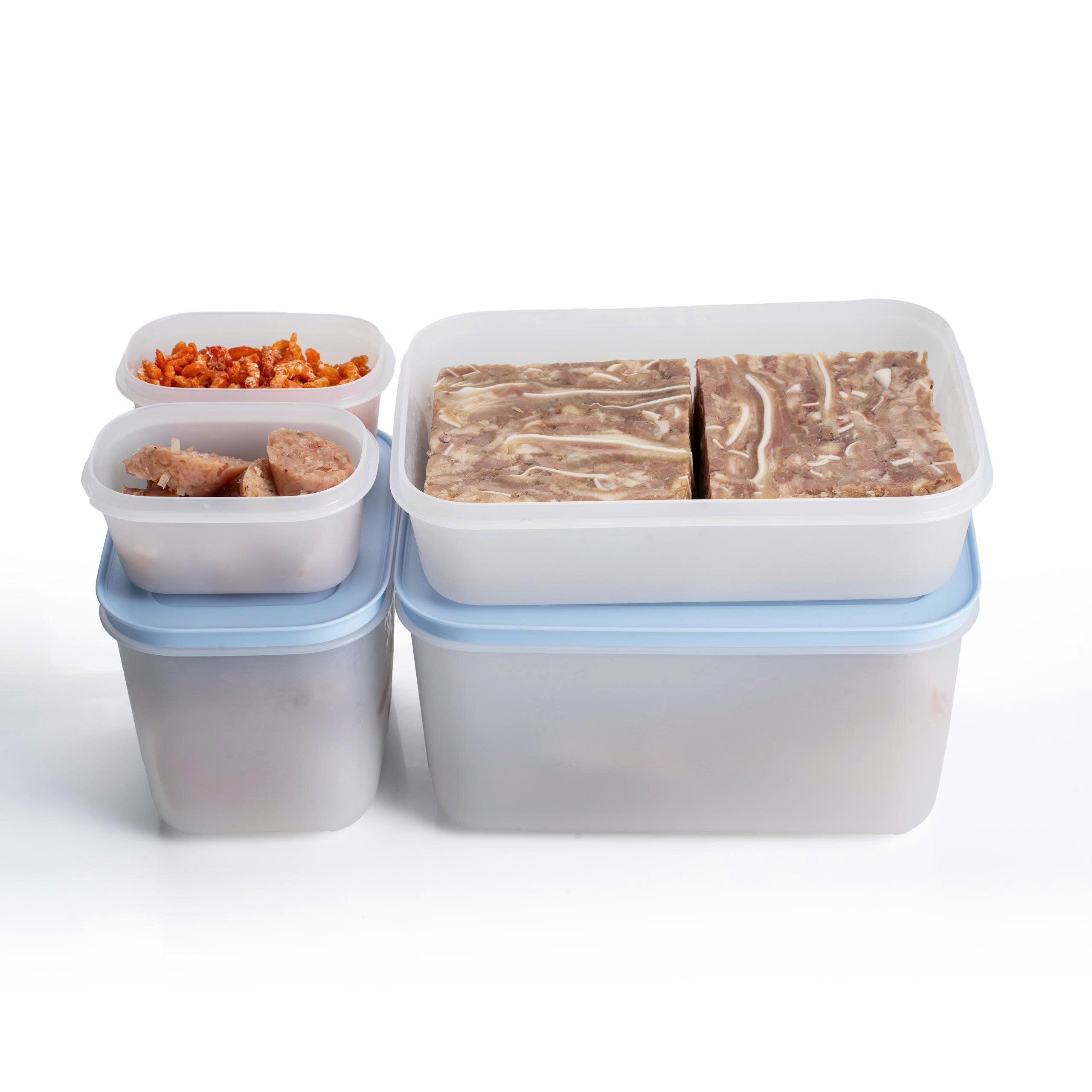 Bộ 5 hộp đựng thực phẩm Tupperware trữ đông Gen II 170ml, 1L, 1L1 và 2L5