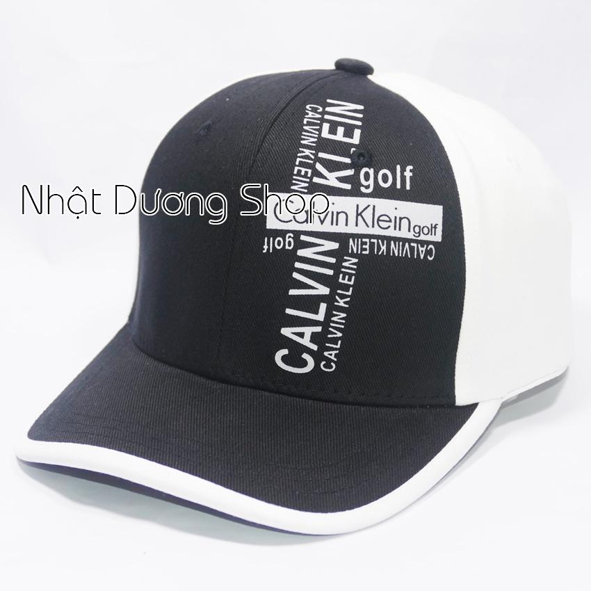 Nón kết bít đuôi Calvin Klein golf xịn in dẽo logo đai co giãn dành cho vòng đầu từ 56-59cm - Chất liệụ Cotton cao cấp