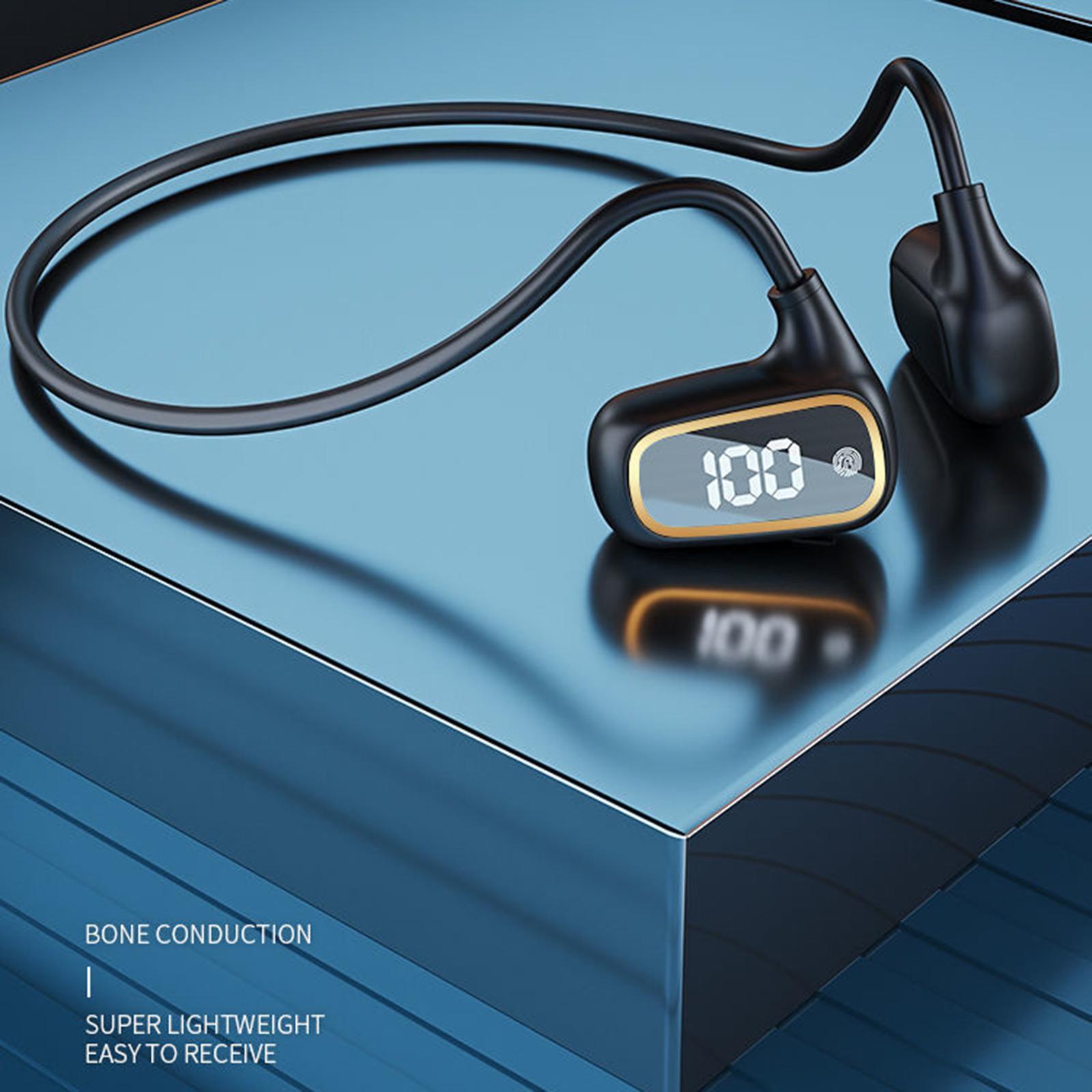 Bone Conducting Fingerprint Touch Bluetooth5.3 Wireless Stereo Headphones