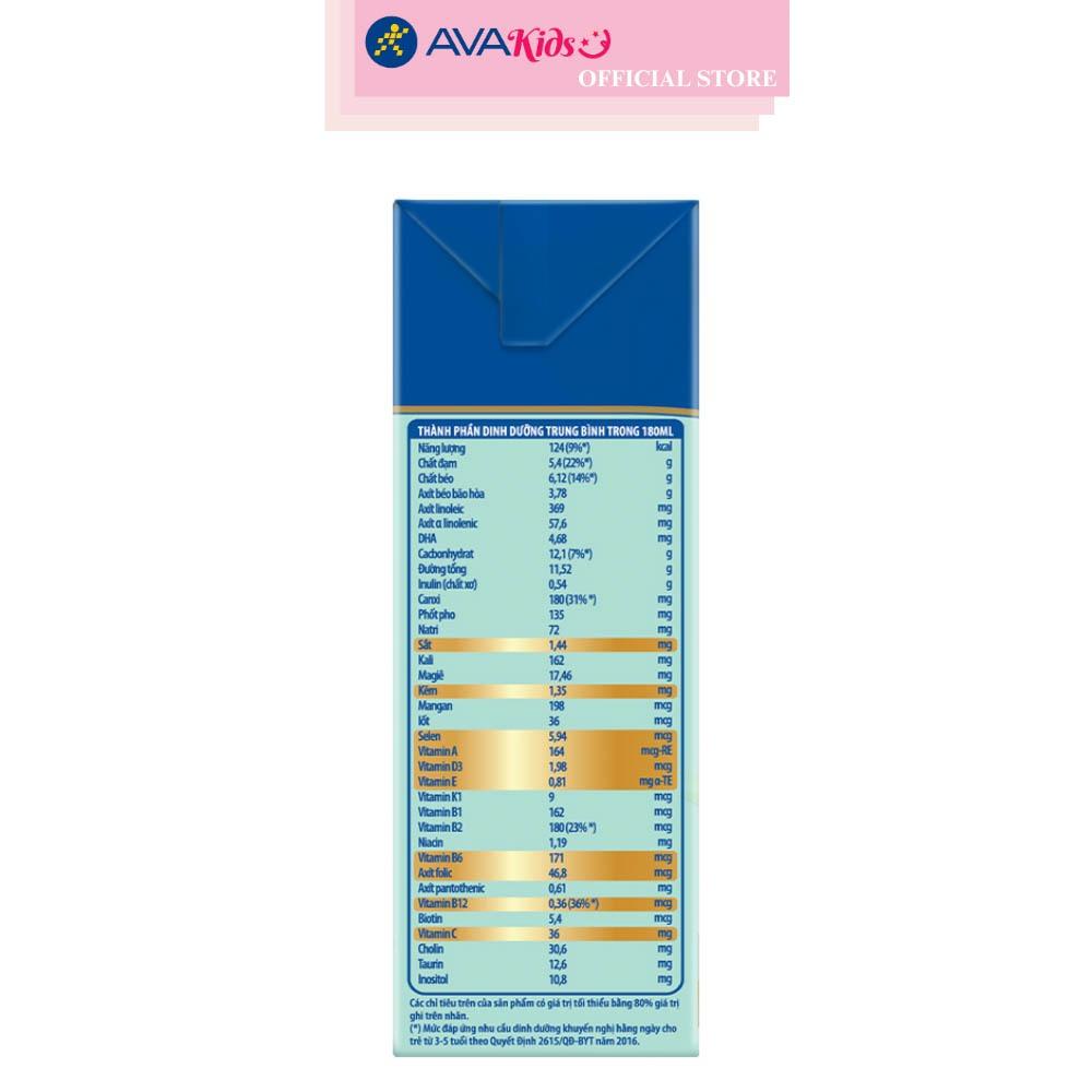 Lốc 4 hộp sữa pha sẵn Friso Gold hương vani 180 ml (từ 1 tuổi)