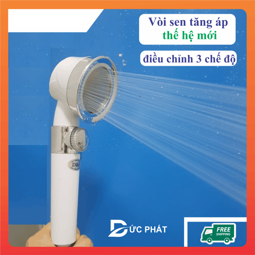 Vòi sen tăng áp điều chỉnh chế độ đa chức năng - vòi hoa sen tăng áp thế hệ mới nhất