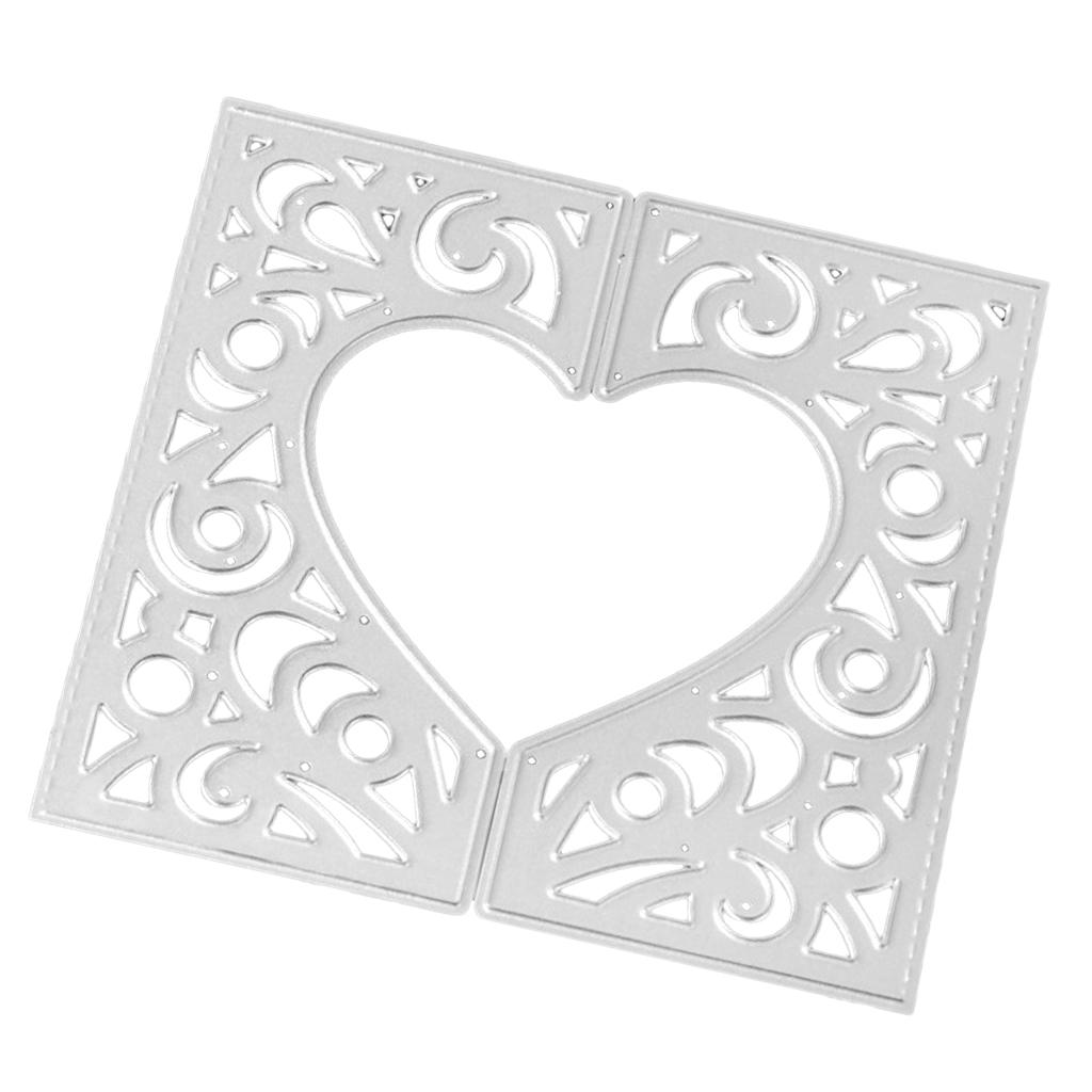 Heart Cutting Dies Cut Metal Scrapbooking Stencil Embossing Scrapbook Decor