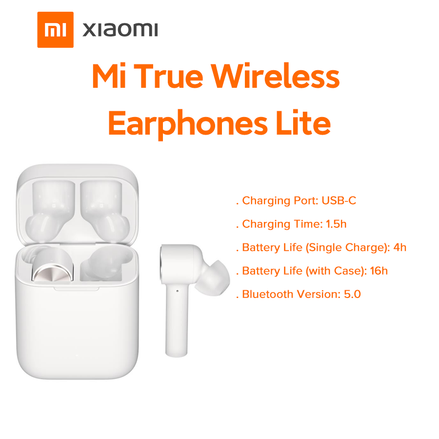 Tai nghe không dây Xiaomi Mi True Wireless Earphones Lite - Hàng Chính Hãng