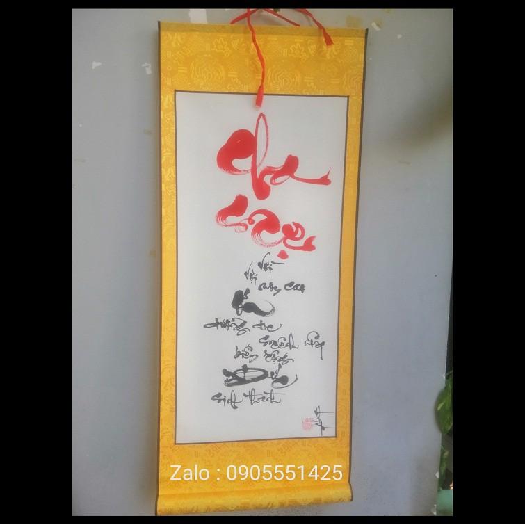 Biểu lụa thư pháp CHA MẸ.Quà tặng ông bà,cha mẹ,bạn bè,đối tác, mừng tân gia, khai trương.Quà cưới,tết,sinh nhật