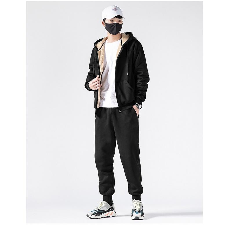 Áo nỉ lông cừu, áo khoác hoodie lông cừu nam nữ ODIN NL01 siêu ấm mùa đông