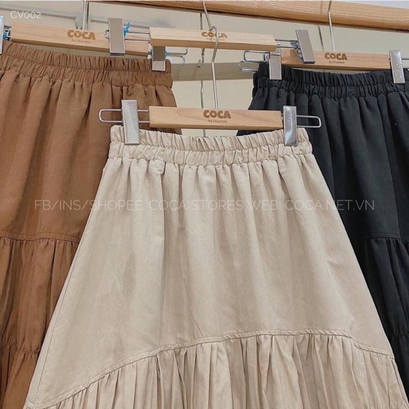 Chân váy nhăn kaki