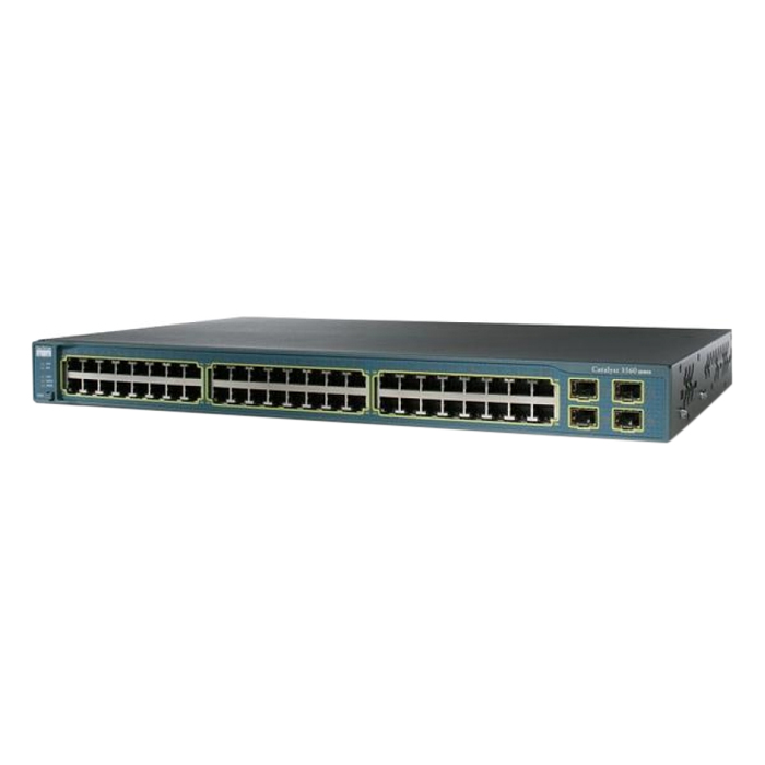 Thiết bị chuyển mạch Cisco WS-C3560G-48TS-S Catalyst 3560 48 10/100/1000T + 4 SFP Standard Image - Hàng Nhập Khẩu