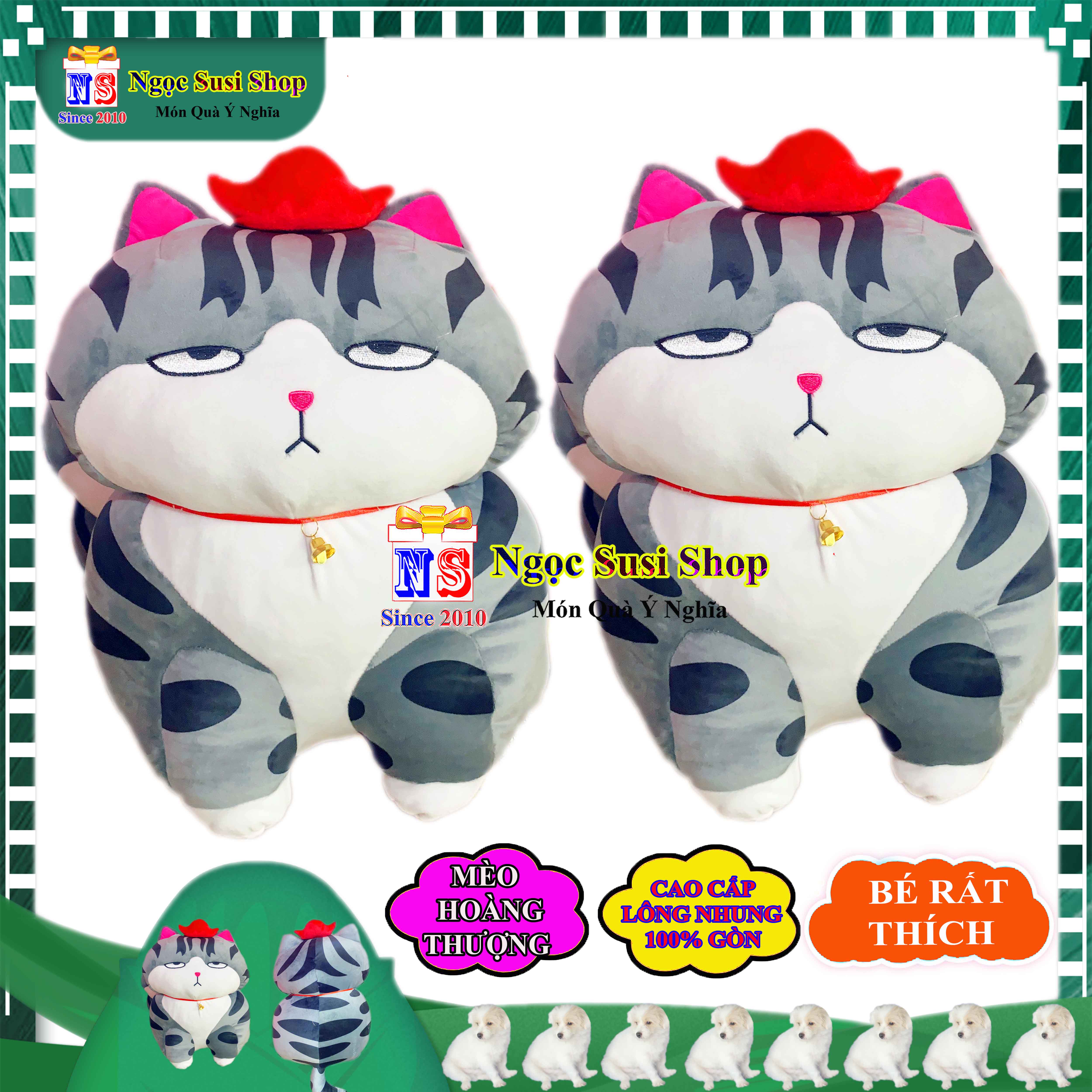 THÚ NHỒI BÔNG CON MÈO HOÀNG THƯỢNG MÈO HOÀNG ĐẾ MẪU MỚI SIÊU MỀM MỊN RẤT ĐẸP