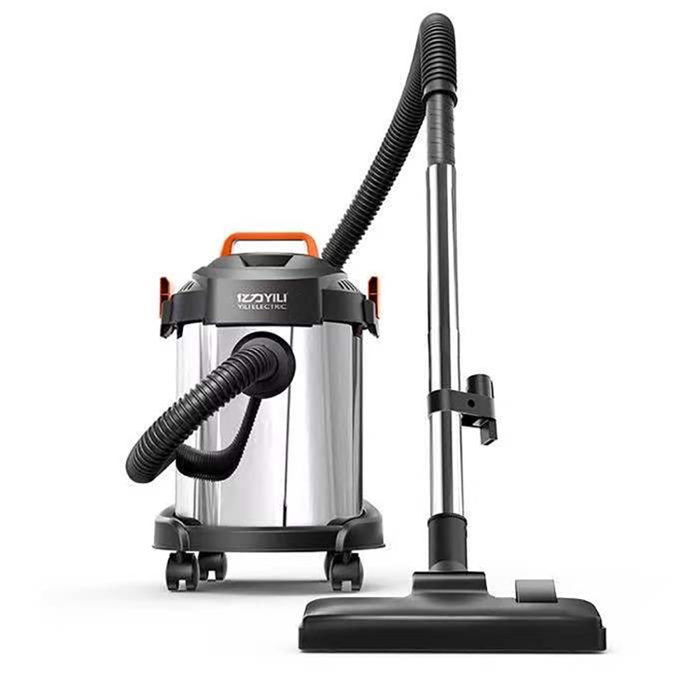 Máy hút bụi công nghiệp đa năng khô và ướt ABG Yili YLW-6263A loại 12 lít công suất 1200W - thùng inox kèm phụ kiện hút bụi 9 món - Hàng Chính Hãng