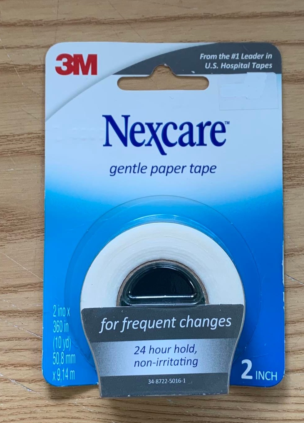Băng giấy chăm sóc vết thương Nexcare  Gentle Paper 782, kích thước 50,4mm x 9,14m, thương hiệu Mỹ